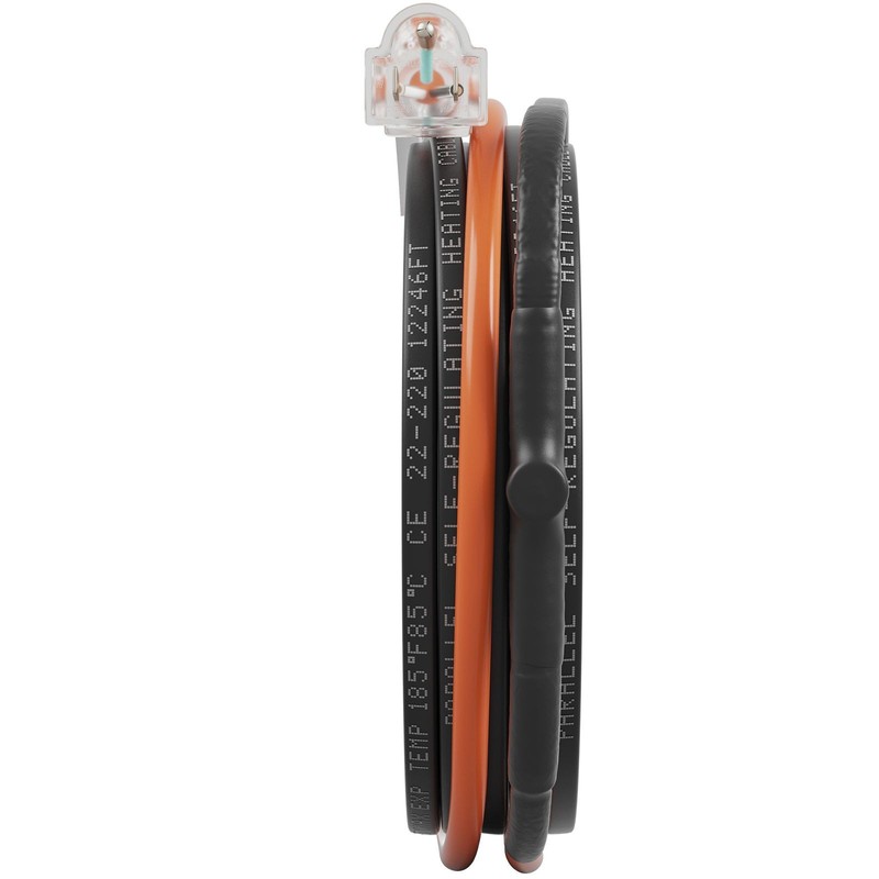 Self - Regulating Pipe Heating Cable, 60 - feet 5W/ ft Heat Tape for Pipes gallery