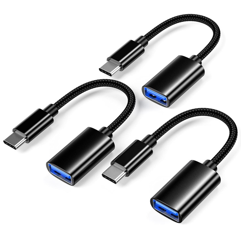 3pk USB C to USB 3.0 OTG Adapter for MacBook Pro Air iPhone 16 15 Samsung S25 S2