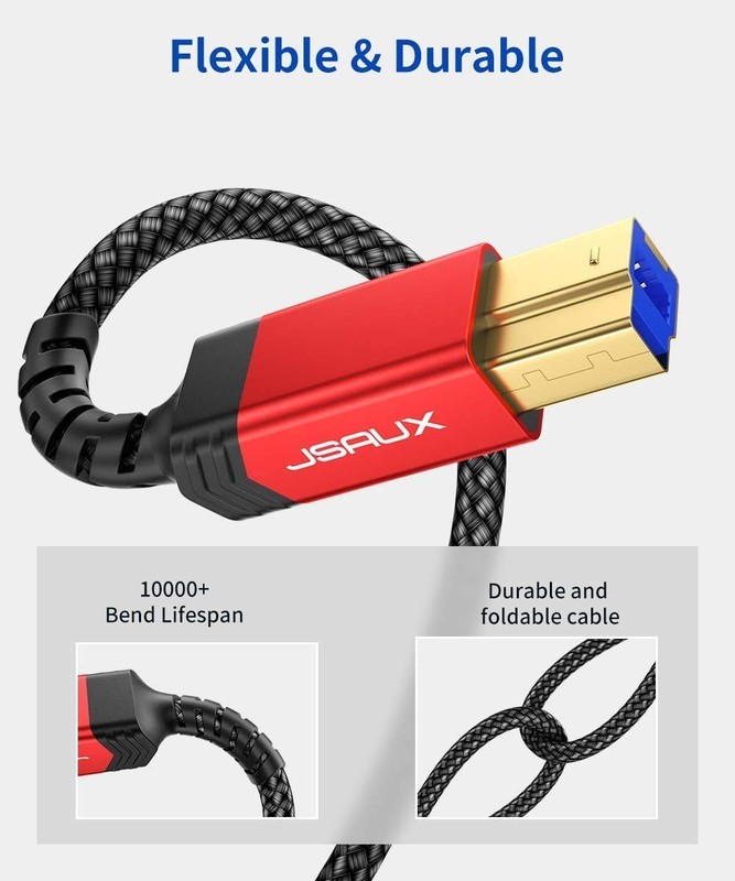 USB 3.0 Printer Cable Compatible with Docking Station gallery