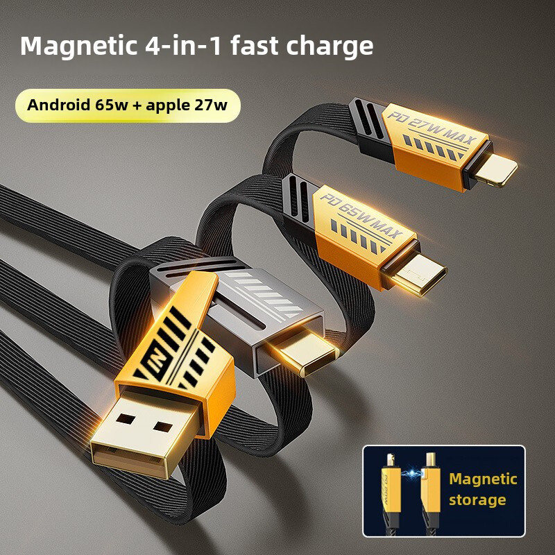 200W TypeC Wall Charger 4-In-1 Super 4FT Cable For iPhone 16 15 14 13 12 Pro Max gallery