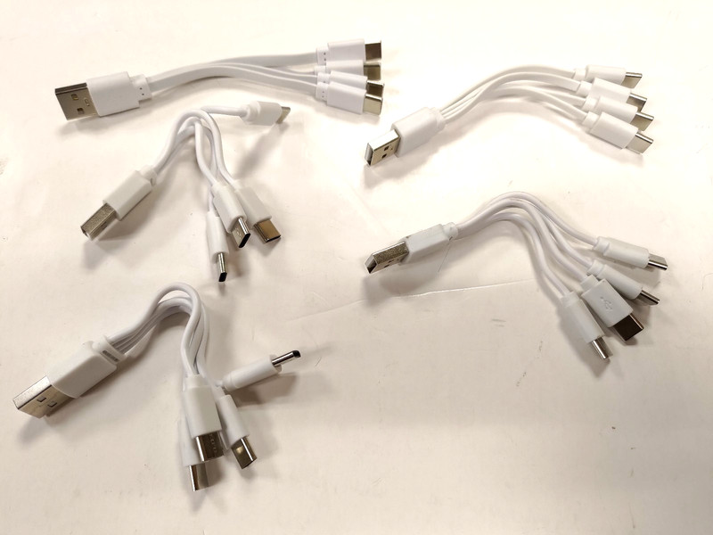USB 1.0 to USB C Splitter Charging Adapters 4-way 2-way New gallery