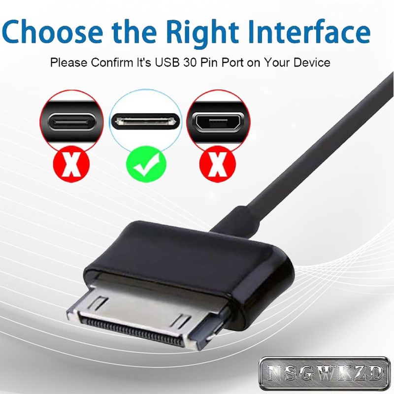 Charger Fit for Samsung Tabelt CE0168/GT-N8013/GT-P3113TS/GT-P5113TS, 30 Pin ... gallery