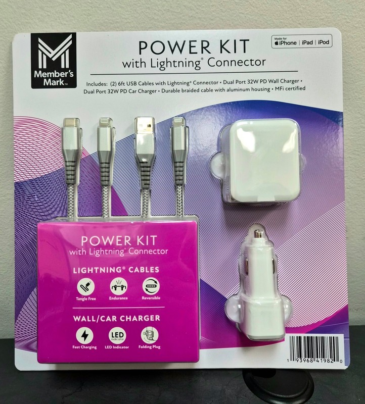 Genuine NEW Member's Mark Power kit with Lighting Connector
