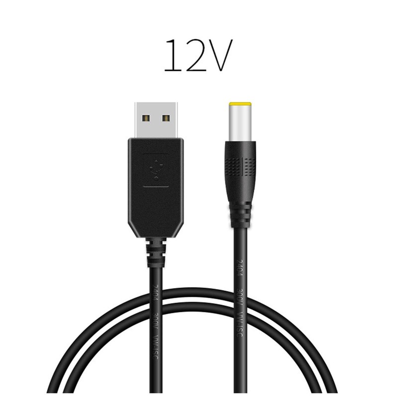 2 PCS USB 5V To DC 12V Step Up Converter Cable 5.5x2.1mm Jack 1M/3.28ft gallery