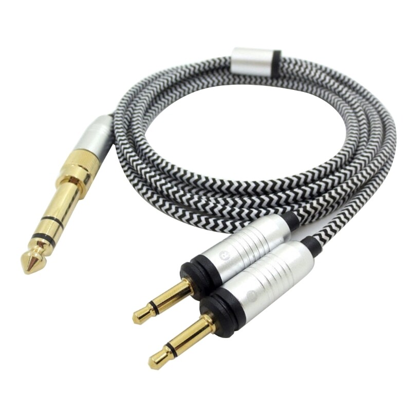 Durable Nylon Cord Cable for Focal ELEGIA Headphones 3.5/6.35mm Connectors gallery