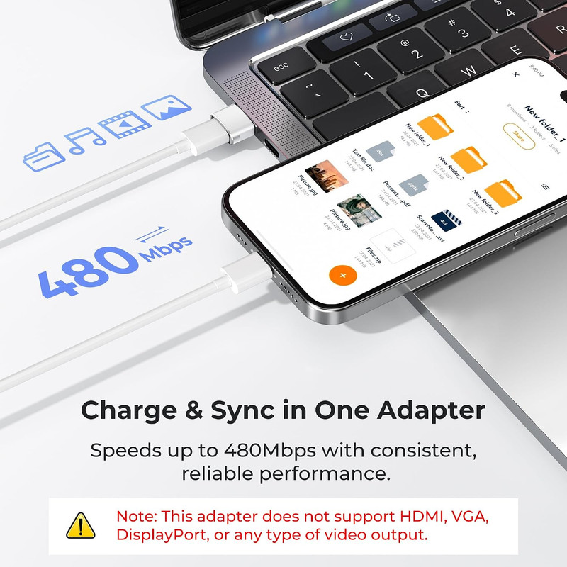 USB to USB C Adapter 4Pack,Type C Female to USBA Male Charger Cable gallery