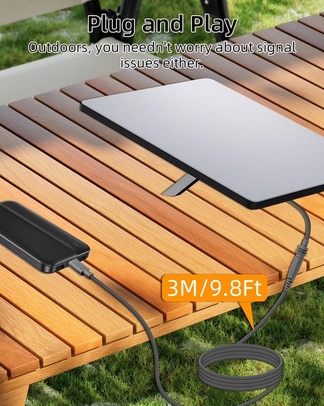 100W PD USB C to Mini DC 5.5mm x 2.1mm Power Cord up to 100W,18AWG Type C Mal... gallery