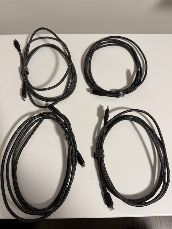 Lot Of 4 Anker USB-C to Apple Cable (6 ft)