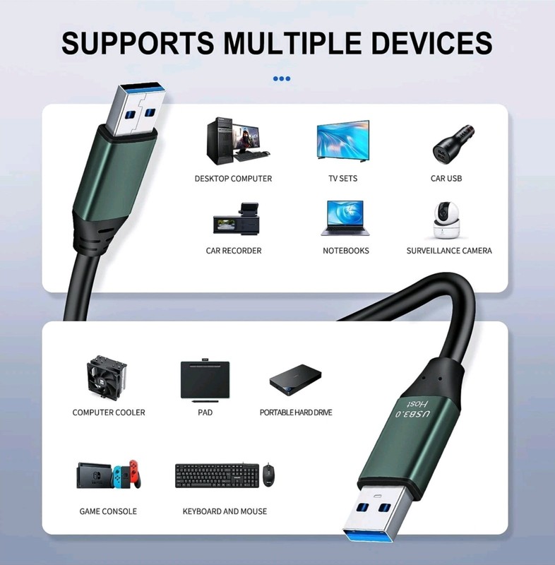 Kumiho 50Ft USB 3.0 Cable Male to Male Type A to A Cable for Data T... Fast Ship gallery