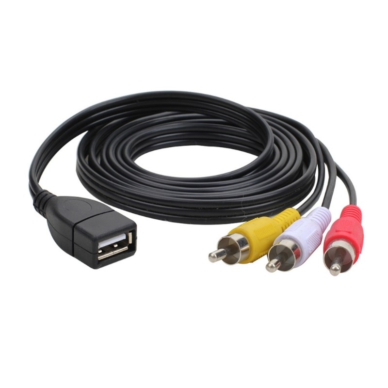 USB to 3RCA Sound Cable USB Female to Male 3RCA to USB C for Phone HDTV gallery