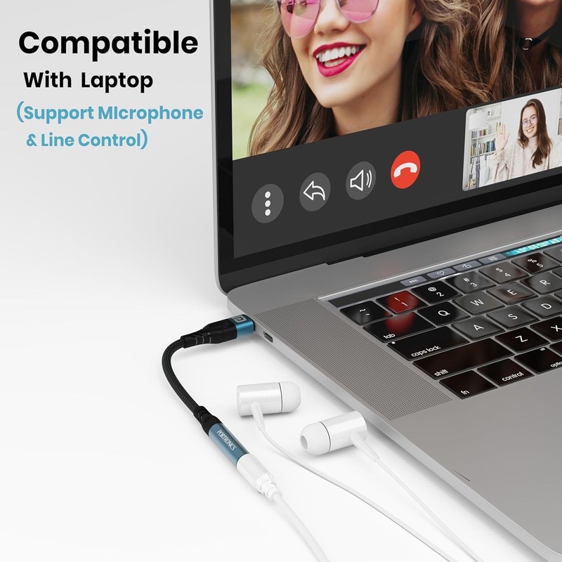 Portronics iKonnect C Pro Type C to 3.5 mm Audio Jack Connector Fast Shipping gallery