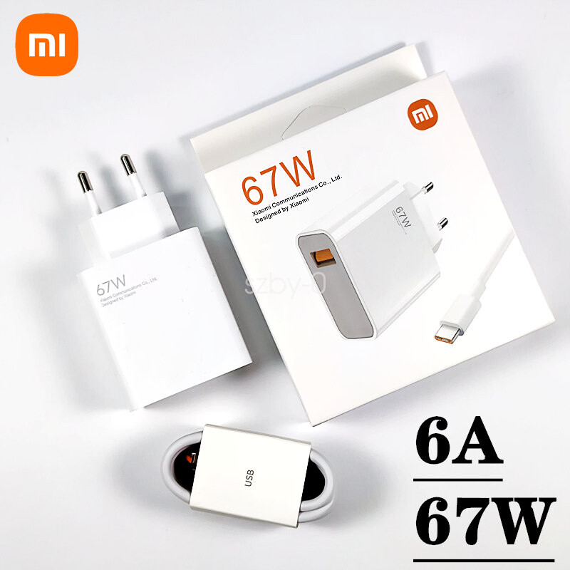 Xiaomi 67W Fast Wall Charger Adapter USB-C Cable Mi 12Pro 12sUltra 11Ultra 11Pro