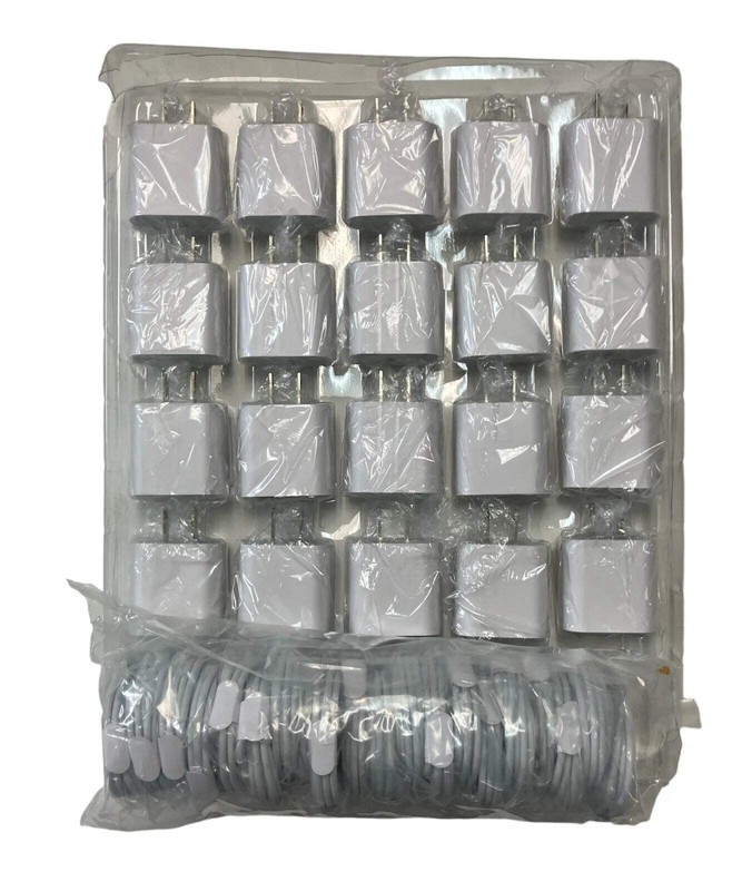BRAND NEW! Foxconn 18W Wall Cubes/Brick &Type-C to 8-Pin Connector for iPhones gallery