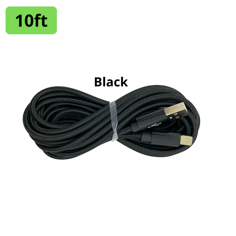 Braided Fast Charger Cable Heavy Duty USB Cord For iPhone 14 13 12 11 X XR 8 7 6
