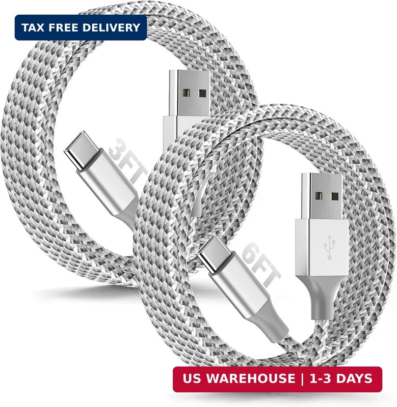SwaggWood Car Carplay for iPhone 17/16/15 Charger Cord 2Pack [3FT+6FT] Charging