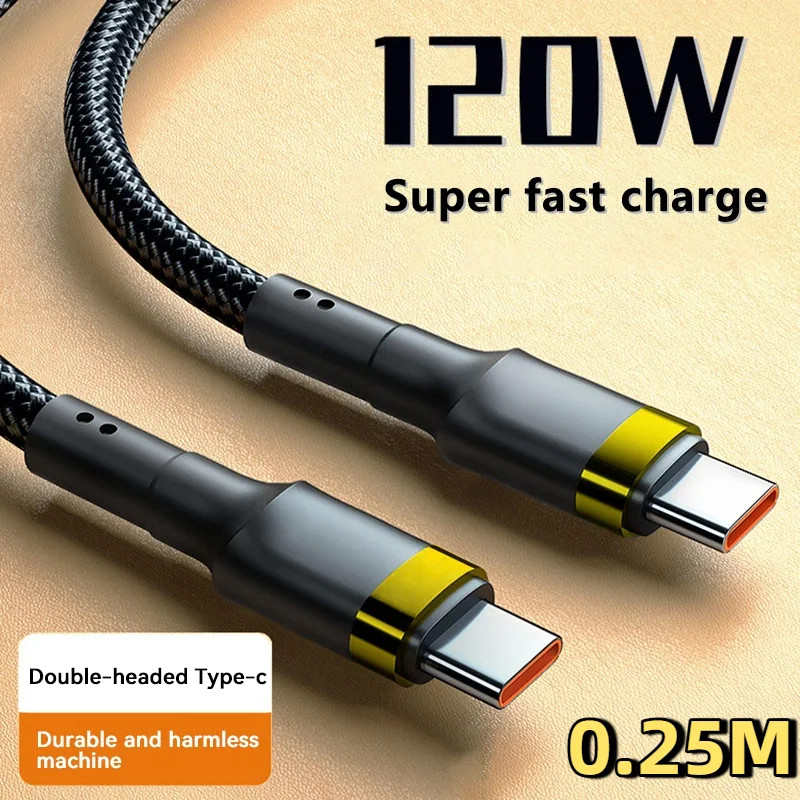 120W Fast Charger PD Quick Charging High Quality USB C to USB Type C Cable
