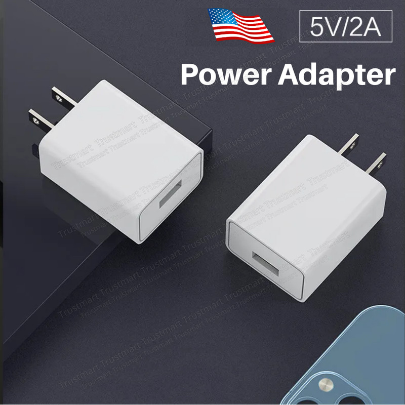 1-2X 5V 2A USB Wall Plug Charger Power Adapter US Plug For Samsung LG HTC iPhone