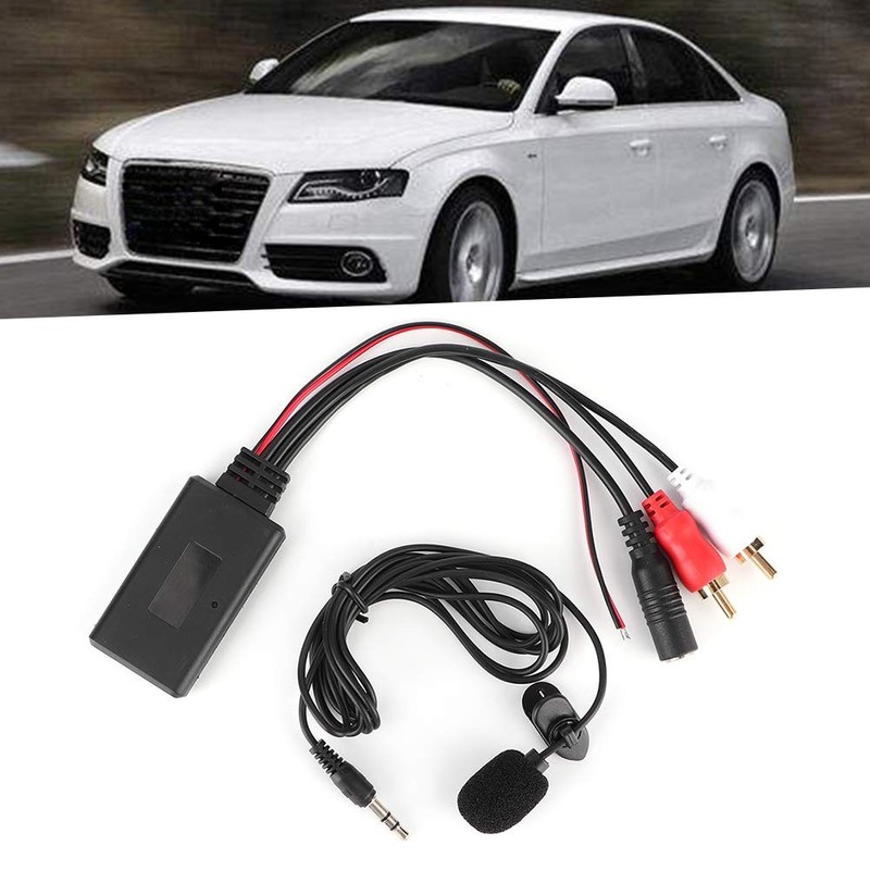 Car Radio Bluetooth AUX Module 2 Cable Adapter Easy Microphone Hardware gallery