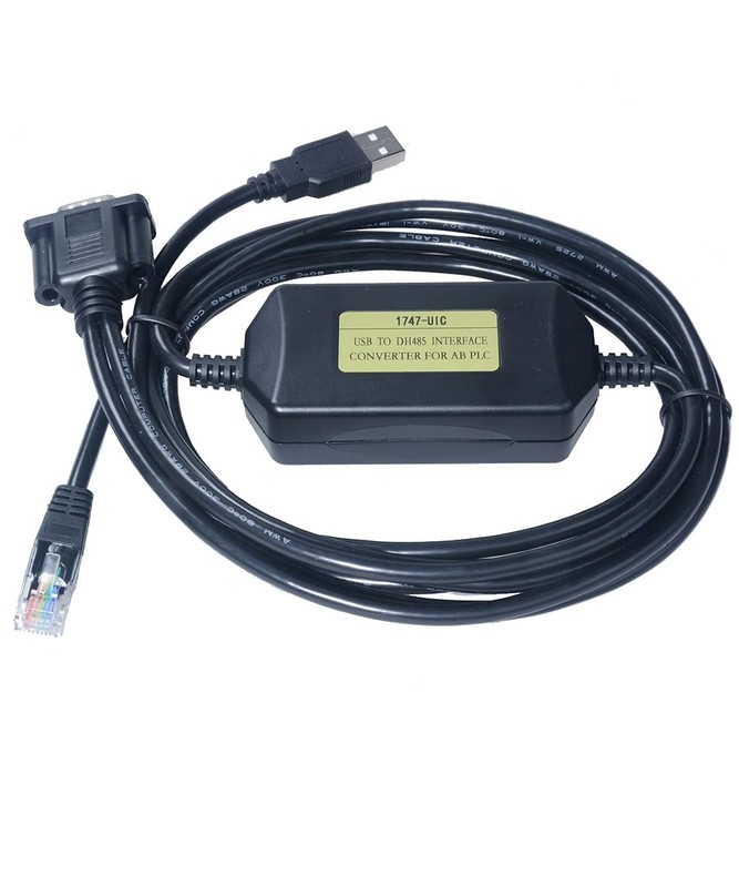 Avanexpress PLC Programming Cable Compatible with AB 1747 UIC, USB To DH485 R…