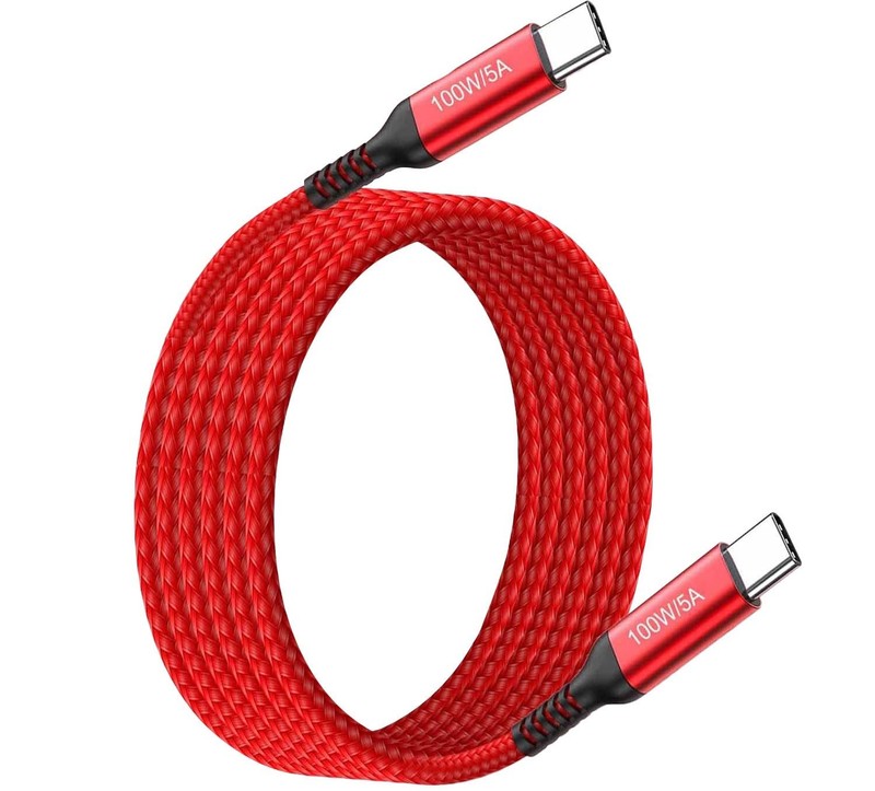 100W USB C to USB C Fast Charging Cable - 15FT Durable Length for Macs & Phones gallery