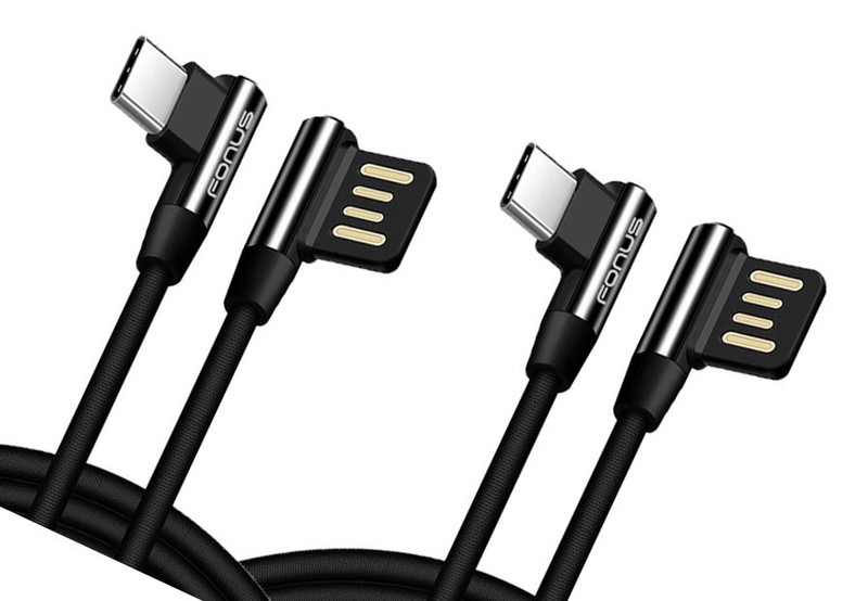 For Galaxy A52/A53/A54/A55/A56 – 6ft and 10ft Long USB-C Cable Angle Cord