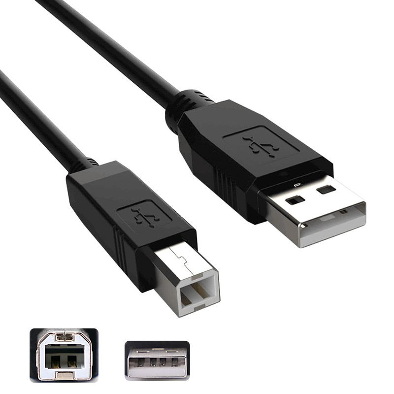 10ft USB A to B Cable for Akai MPK25 MPK49 MPK61 MPK88 MIDI Keyboard PC Cord