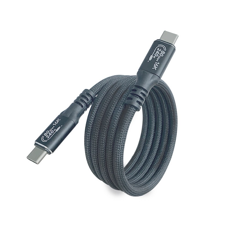80Gbps Thunderbolt 5 Cable USB Type-C Boost 8K 240W PD Fast Charger Magnetic 16K