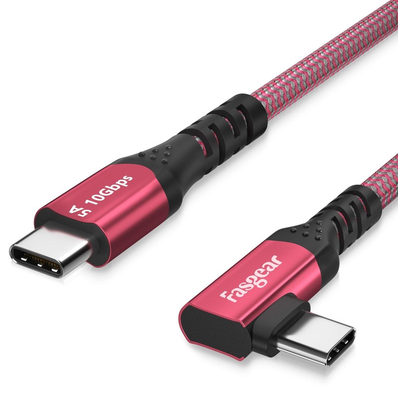 USB to USB Cable 100W, 10ft, Red