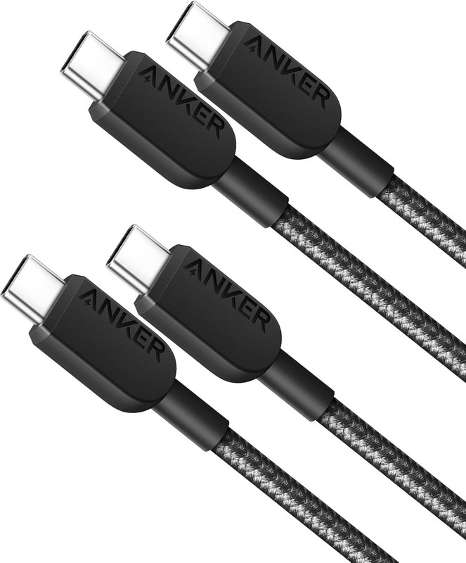 Anker USB C to USB C Cable,Type C Charger Fast Charging Cord (3Ft,2Pack) for Iph