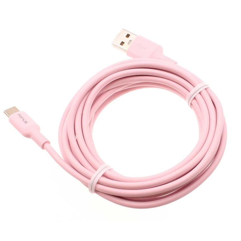 For Samsung Galaxy A14/A54 5G – Pink 10ft Long USB-C Cable Charger Cord Power