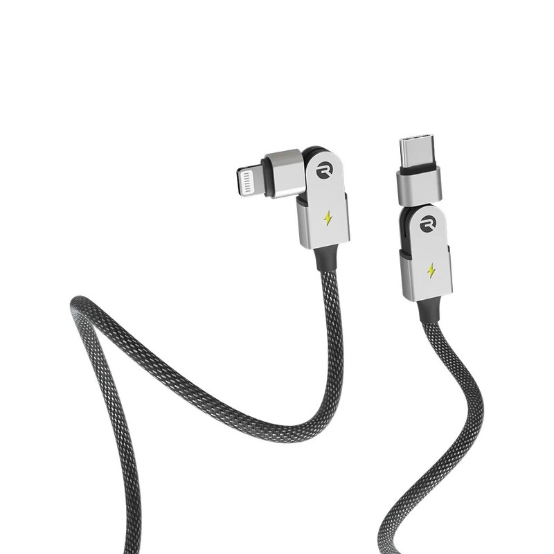 Raycon® Magic Spin Pro 100-Watt Apple® to USB-C® Charge and Sync Cable, 6.6ft gallery