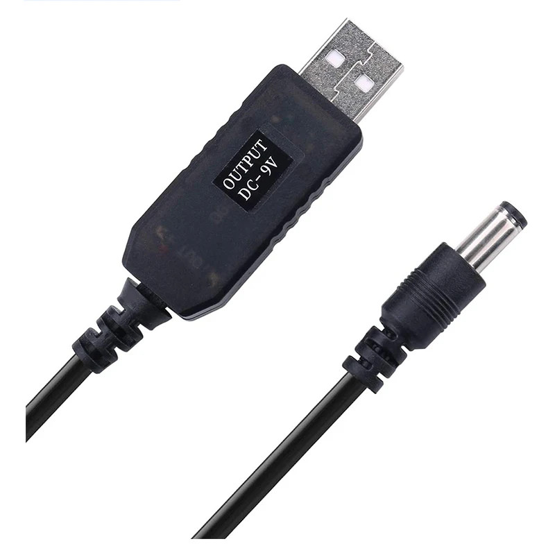 5.5*2.1Mm Wifi to Powerbank Cable Connector DC 5V to 12V USB Cable Boost Convert gallery