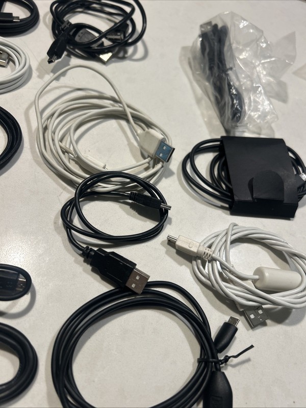 Lot Of 12 Micro USB Cable New &used gallery