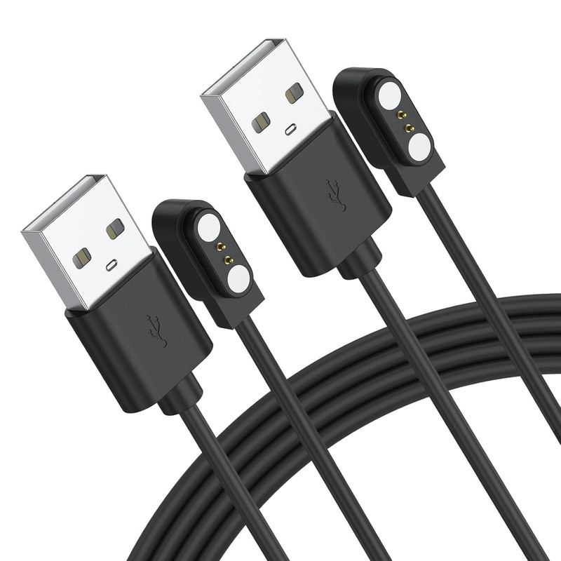 2 Pack Veryfit Smartwatch Charger Cable, Magnetic USB Charging Cable for Veryfit