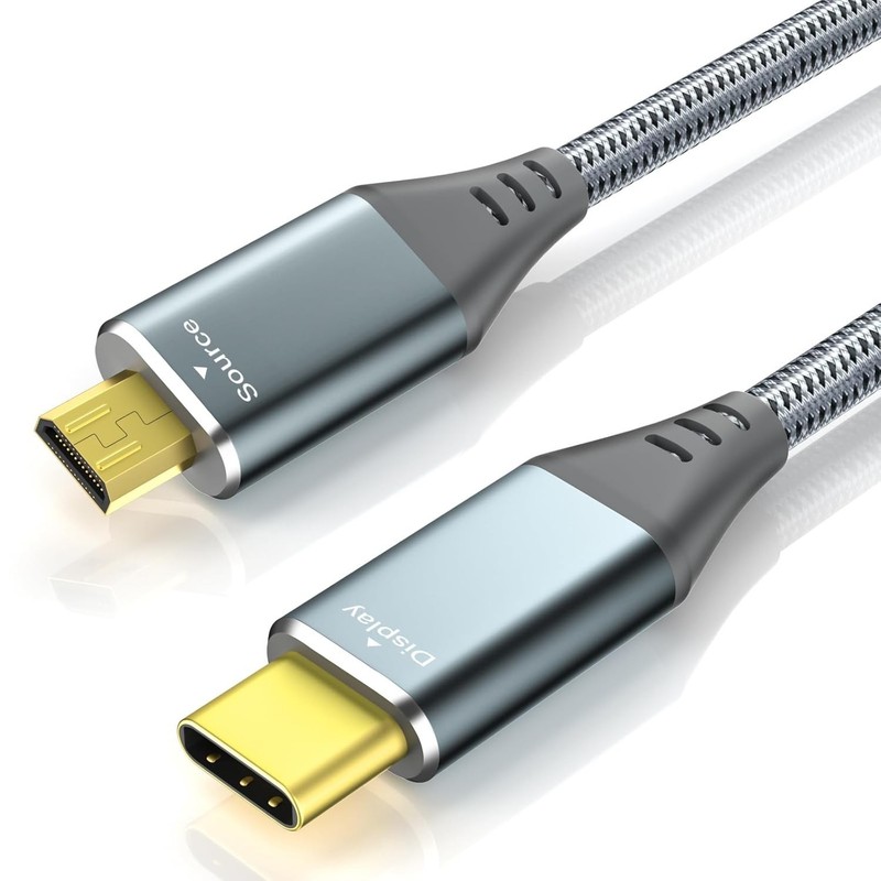 4K Micro HDMI to USB-C Cable 3FT - 4K 60Hz & 18Gbps Free USA Shipping gallery