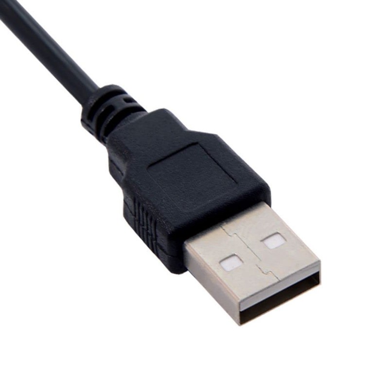 Right Angled 90° USB 2.0 Type A Male to DC 5.5x2.1mm Connector Cable 100cm gallery