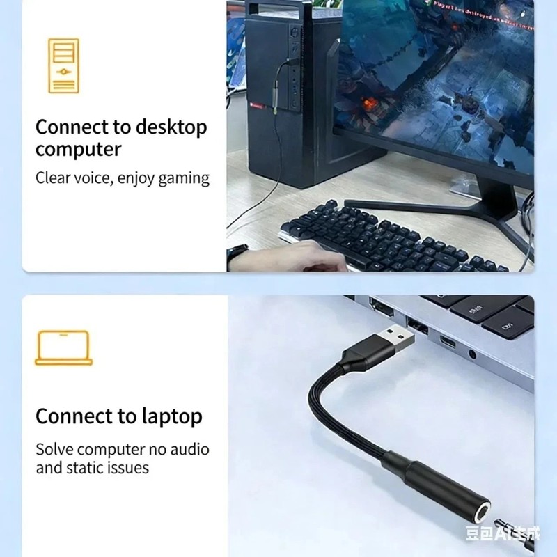 New USB Type A To 3.5mm AUX Female Audio Headphone Jack Cable Adapter gallery