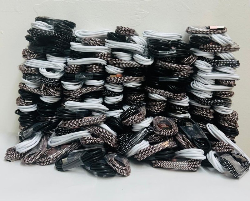 WholeSale 100 Lot Braided USB C Type-C Fast Charging Data SYNC Cable Cord 4 Ft