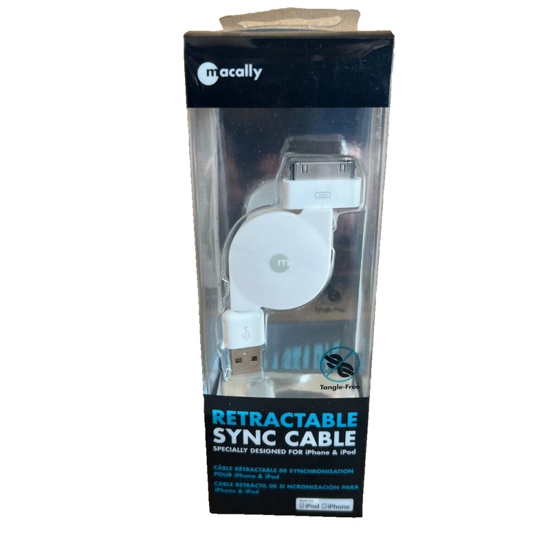 Macally Retractable 30 Pin Sync and Charge Cable