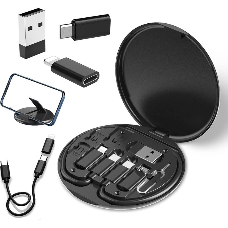 USB C to USB Adapter Kit OTG Set Micro USB Type C Cable SIM Pin Phone Stand
