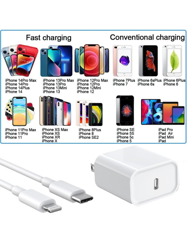 USB-C 20W Power Adapter and Cable Universal gallery
