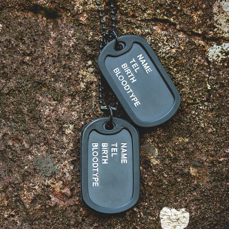 12pcs Military Style Dog Tag Silicone Silencer Dog Tag Silicone Protective Cover gallery