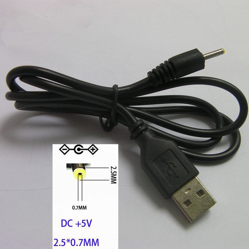 USB A Type Port To DC Plug 2.5*0.7mm Power Supply Cable Adapter Tablet Charger gallery