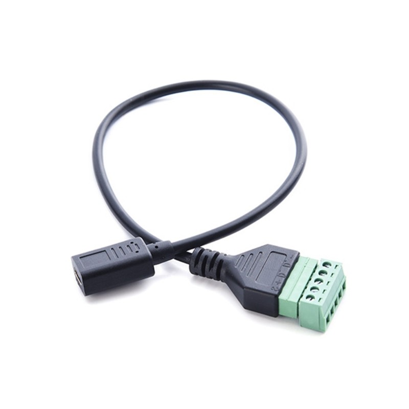 Upgrades Type C USB 30cm Cord Female To 5 Pin Screw Terminal Cable for Devices