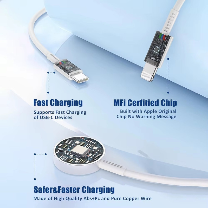 3 in 1 Multi Chargers Cable, iWatch Charger Cord 6FT for iWatch Series Ultra2/SE gallery