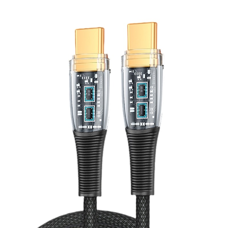 Efficient Type C Charging Cable 100W Charging Cord Aluminum for Smarphones gallery