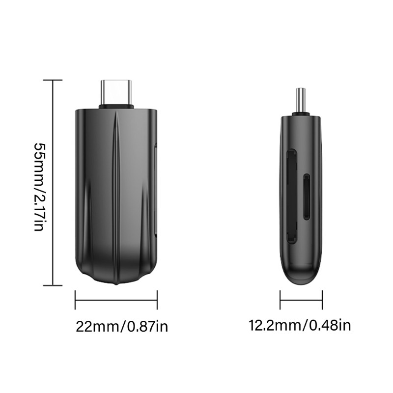 Type C Card Reader USB C to TF Memory Card 2 Slot USB C Memory Card gallery