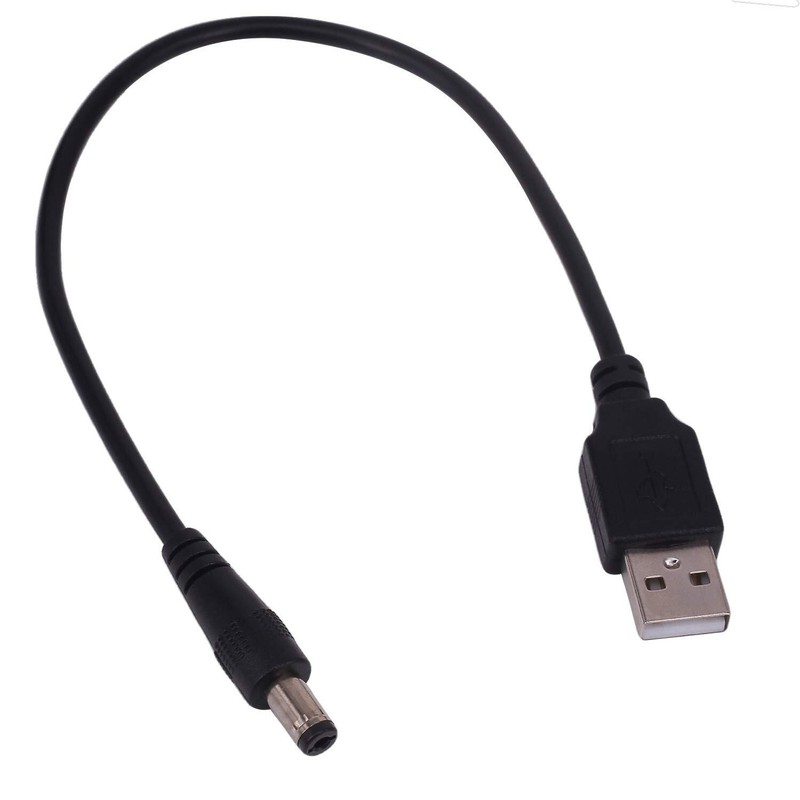 Usb To Dc Power Cord 2 Pack 0.25m Usb 2.0 A Type Male To Dc 5.5 X 2.1mm Dc Plu gallery