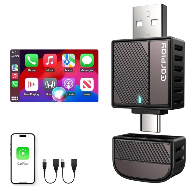 ByteWave CarPlay Adapter for Apple Convert Wired to Wireless No Delay Plug Play