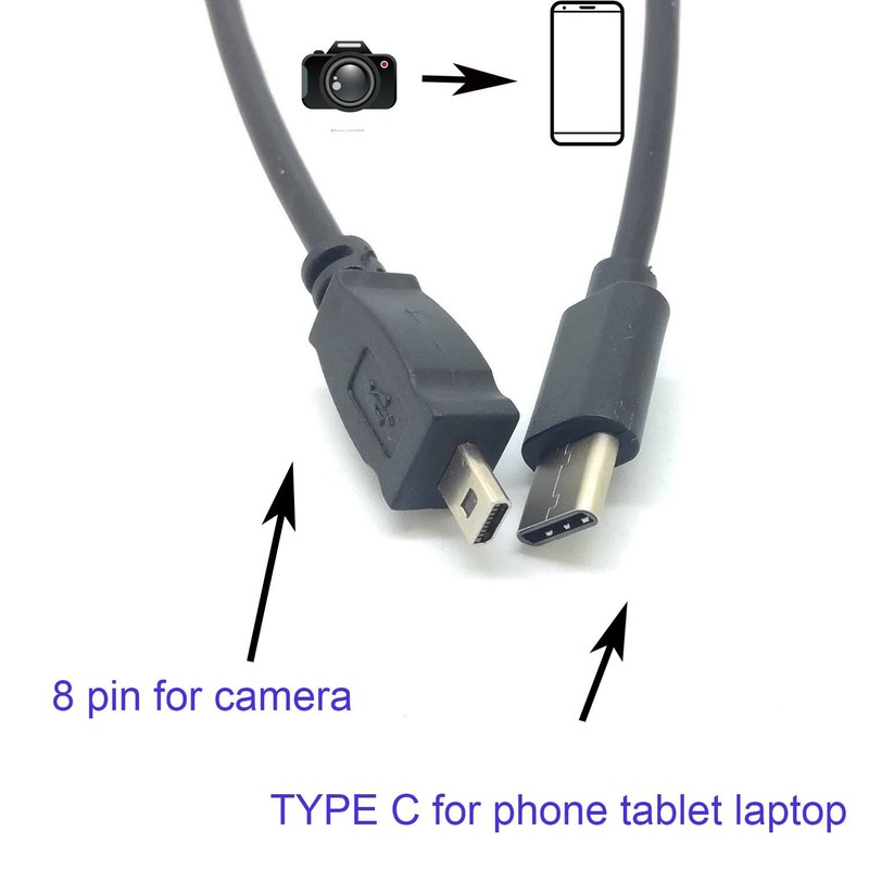 TYPE C OTG CABLE FOR nikon UC-E6 Coolpix P2 Coolpix P50 Coolpix P90P5100 s9